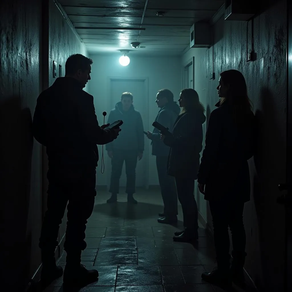 A Paranormal Research Team Conducting a TCSG Investigation