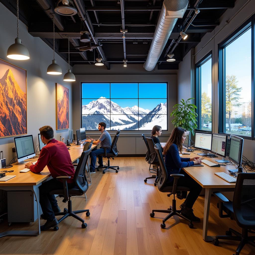 Collaborative workspace at TGR headquarters