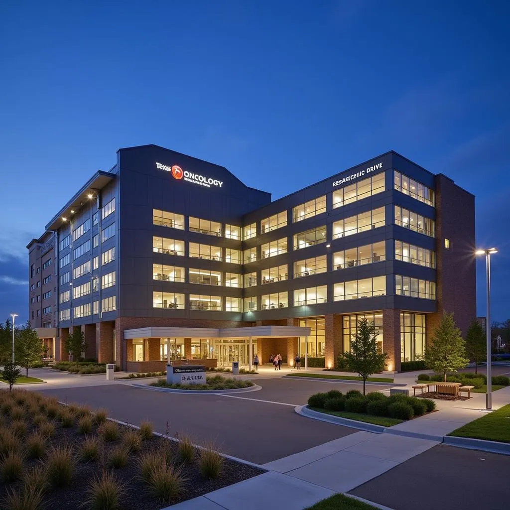 Modern Texas Oncology building on Research Drive