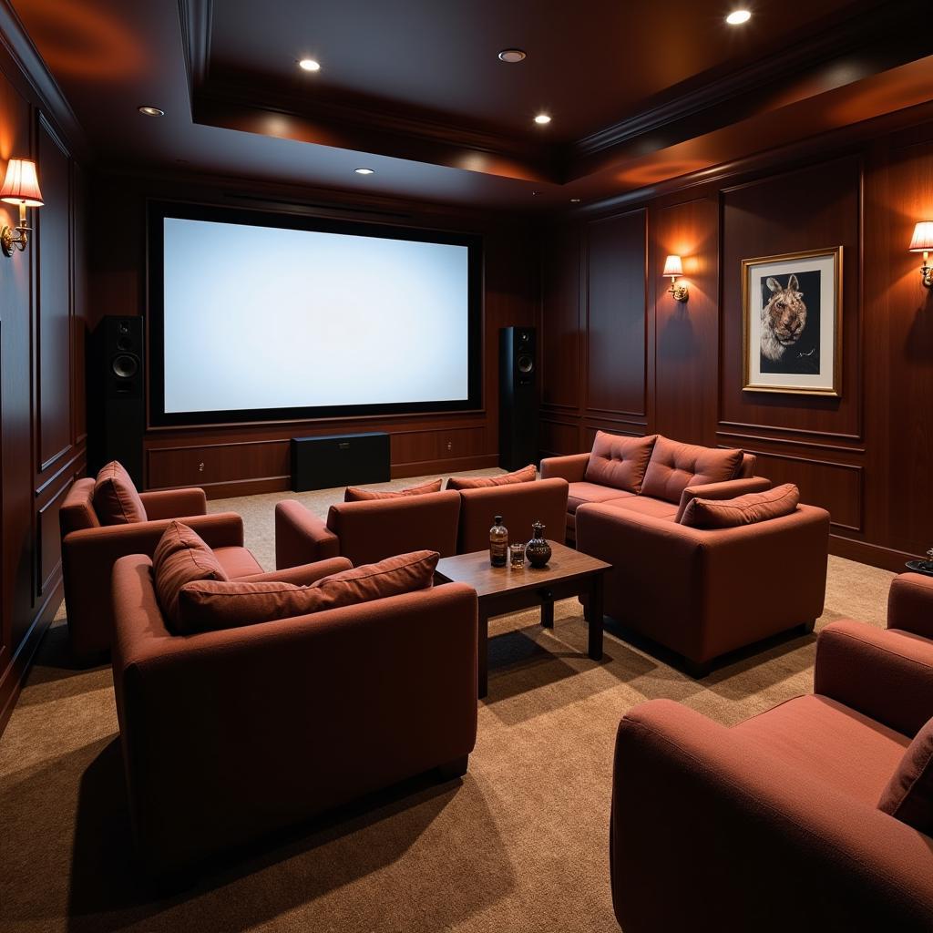 Home Theater Setup with Subwoofer Placement