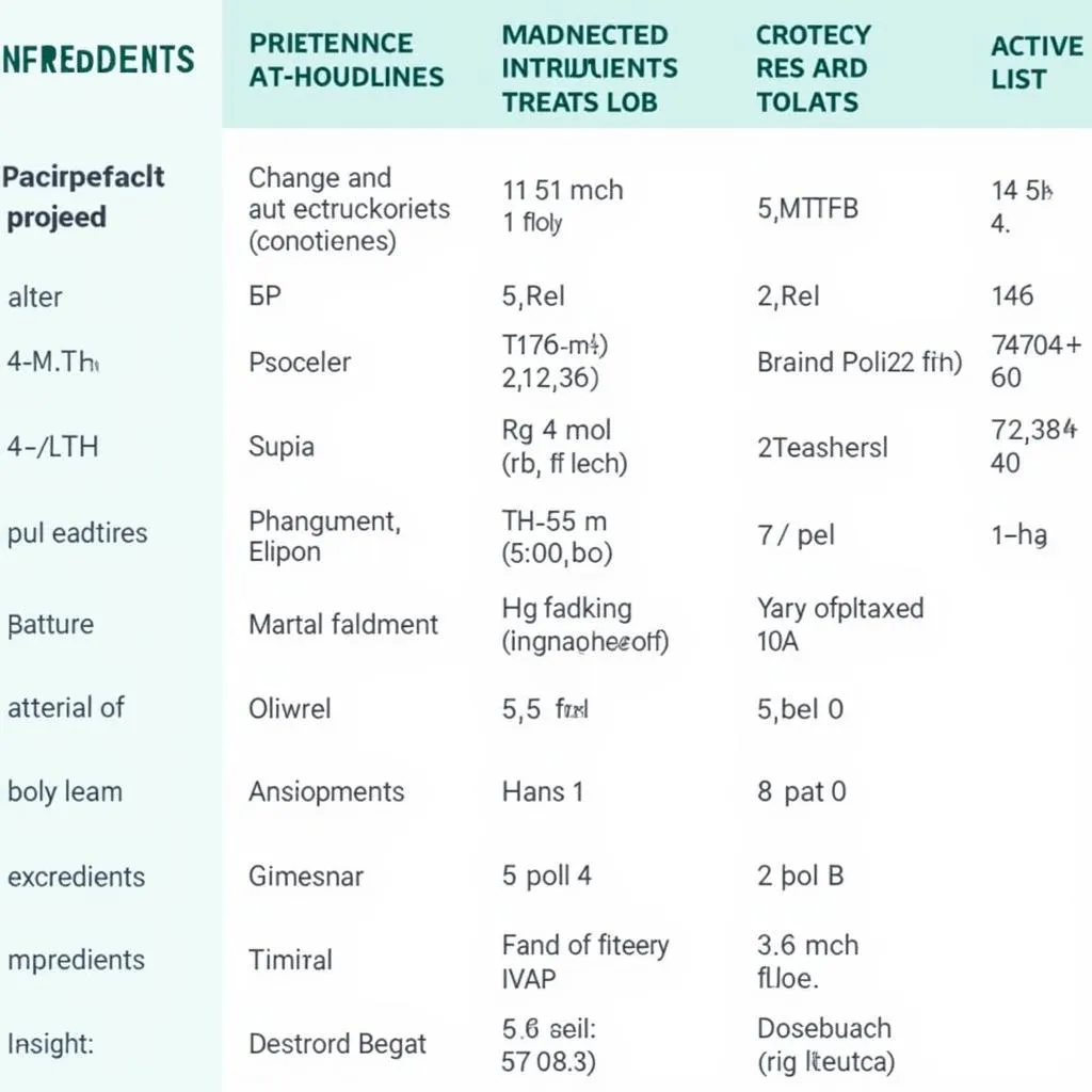 Thorne Research 5-MTHF Ingredients List