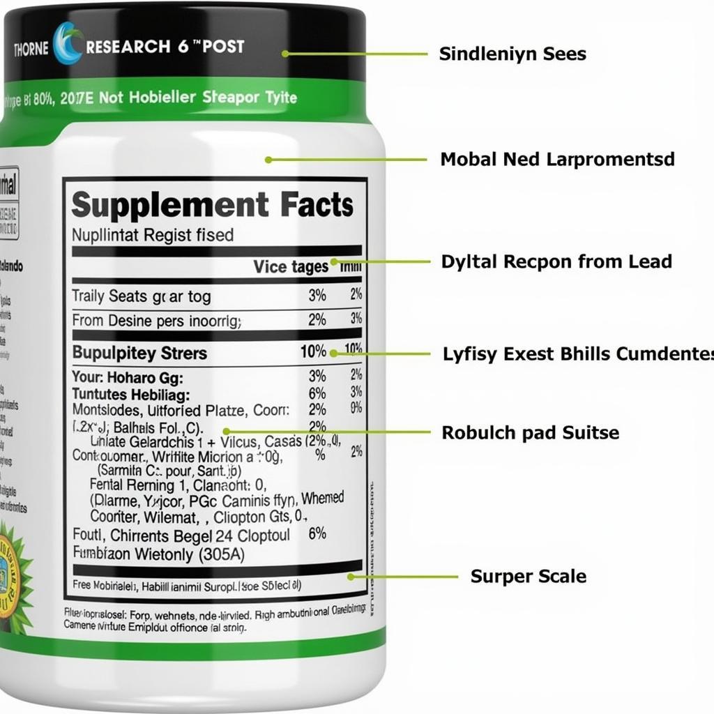 Thorne Research B Complex 6 Ingredients