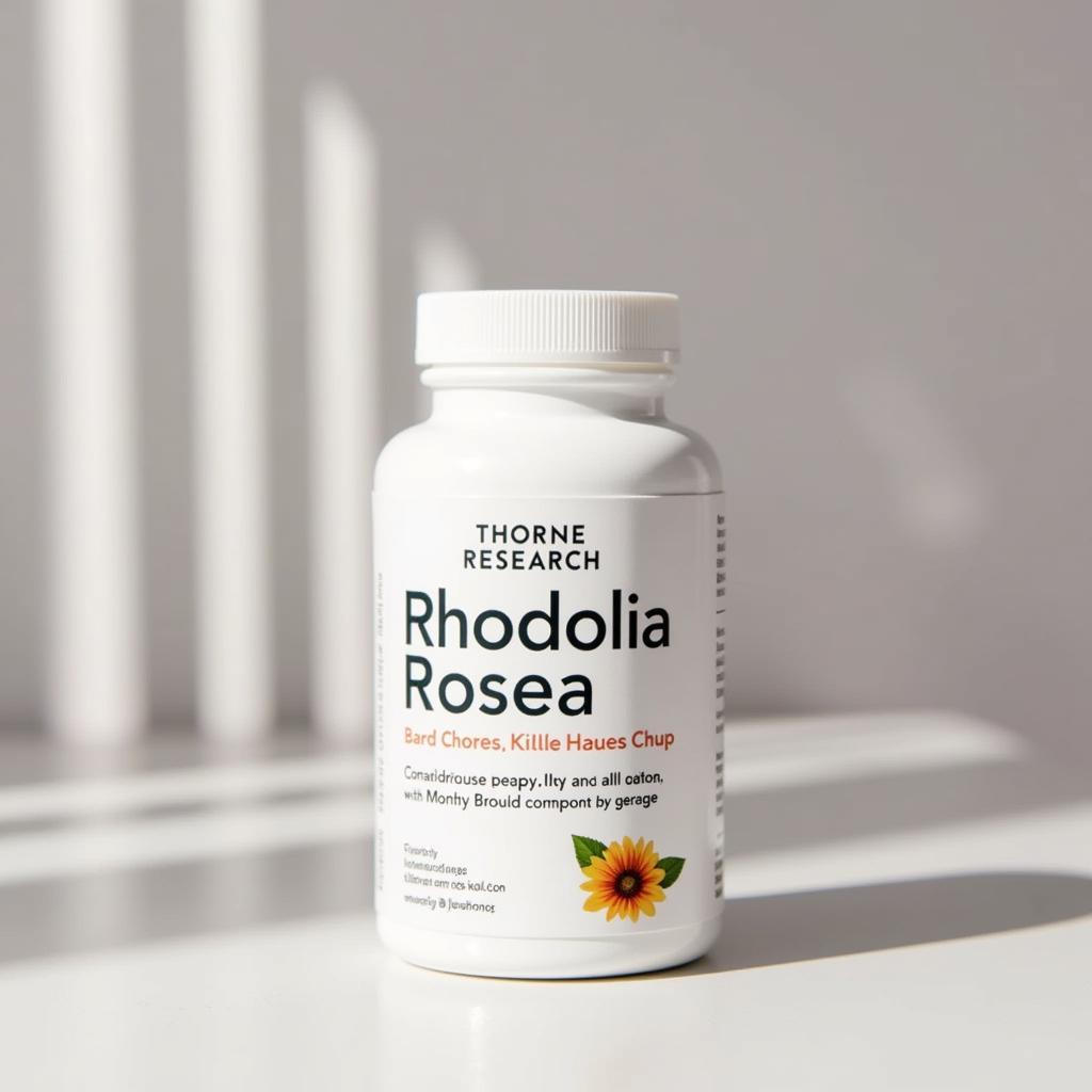 Thorne Research Rhodiola Rosea Supplement bottle