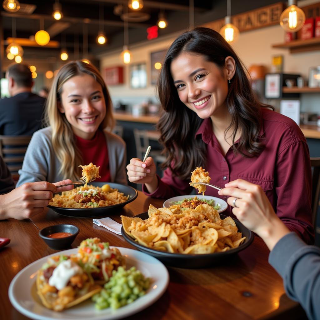 Torchy's Tacos on Research Forest Drive - Customers Enjoying Their Meals