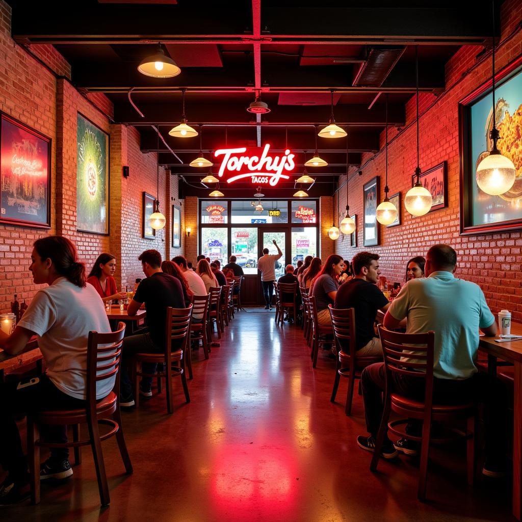 Torchy's Tacos on Research Forest Drive - Interior