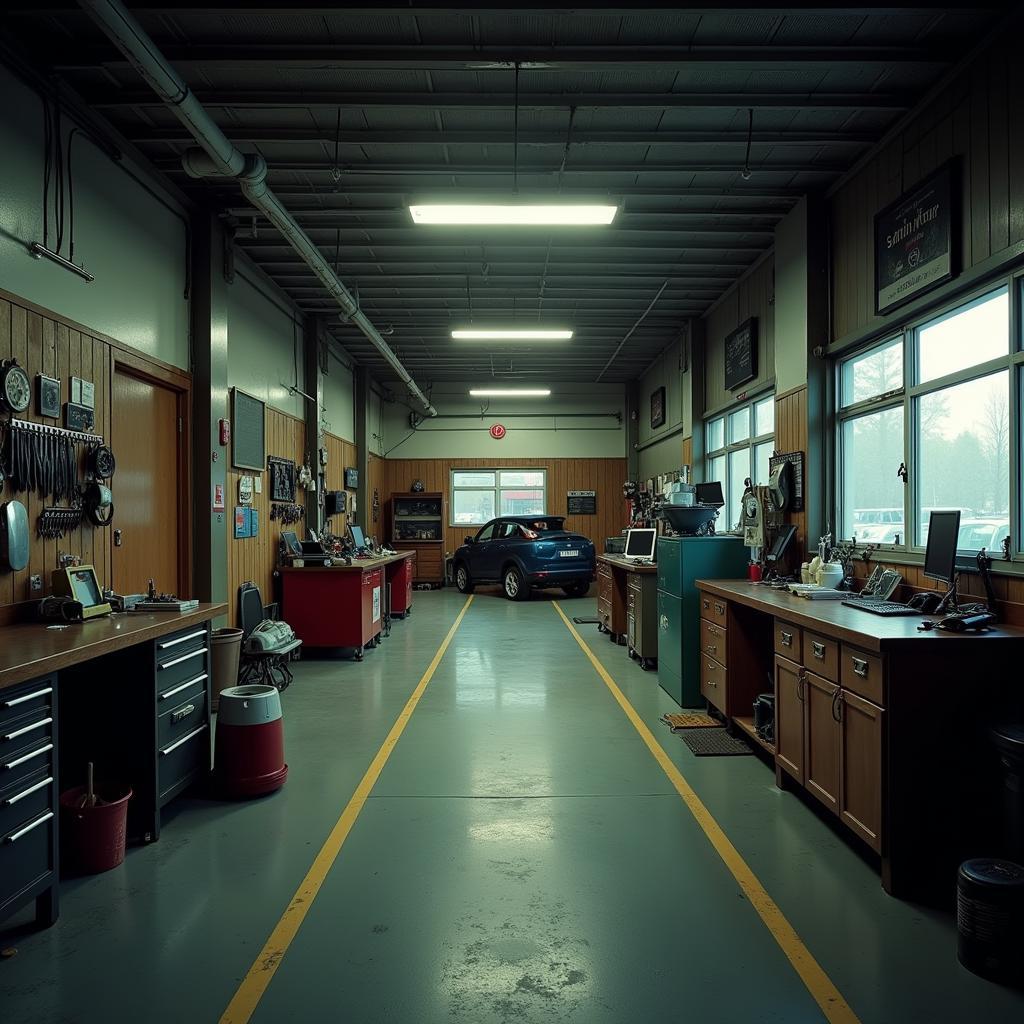 Town North Nissan Service Center Interior