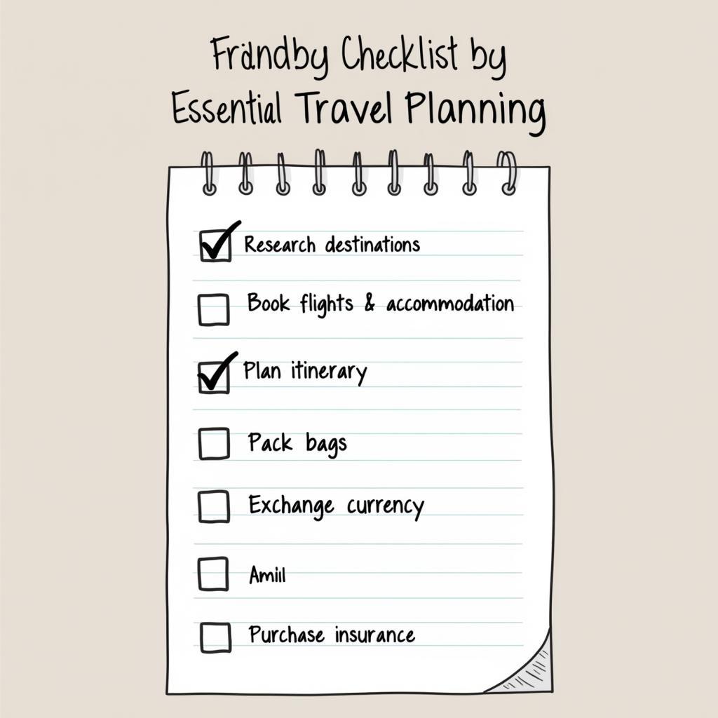 Comprehensive Travel Planning Checklist