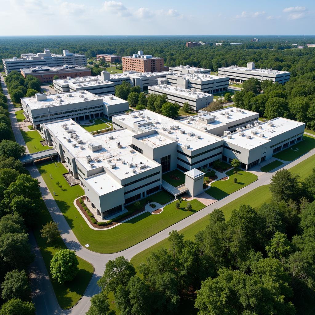 Modern research facility at Tulane National Primate Research Center