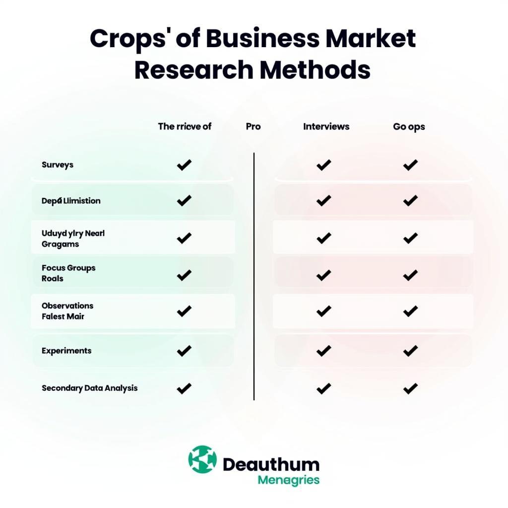 Types of Business Market Research Methods