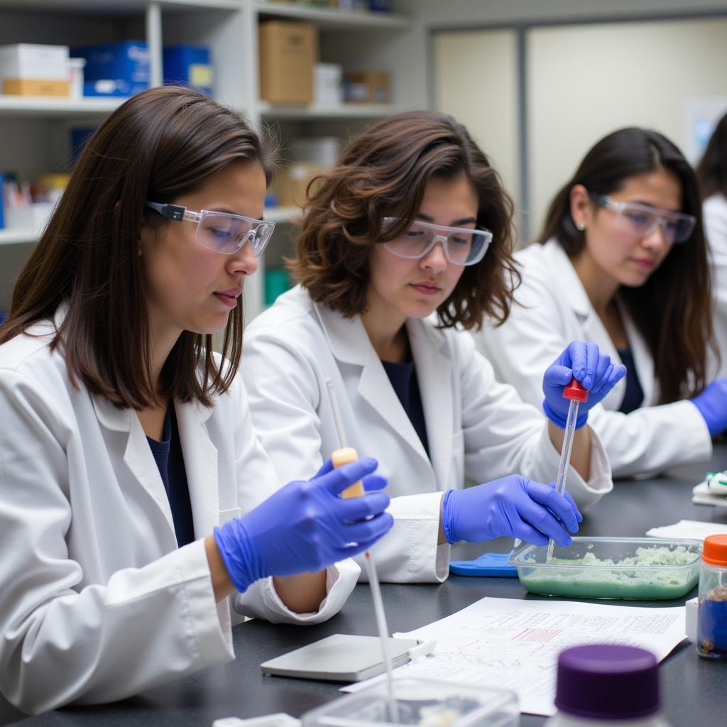 UC Berkeley Students Conducting Lab Experiments