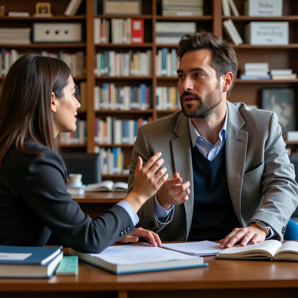 UC Irvine Professor and Student Meeting