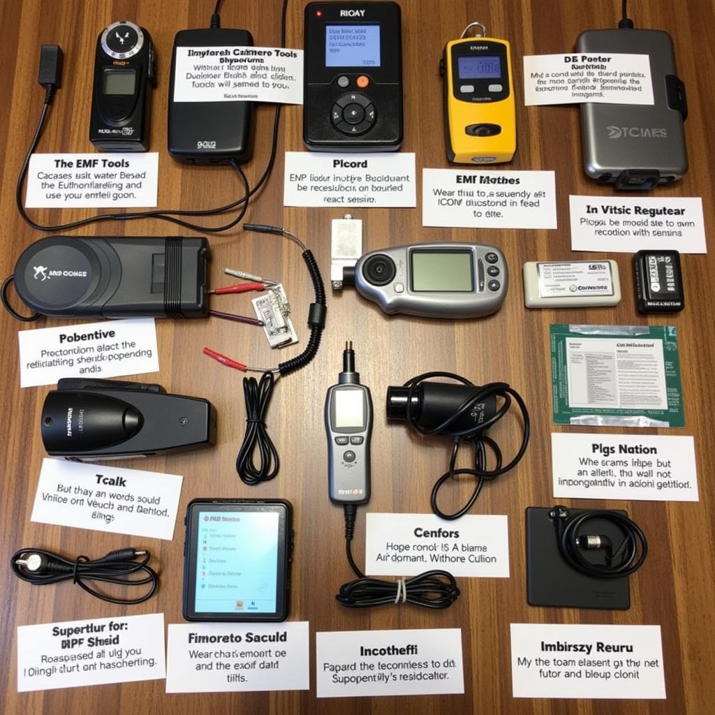 Paranormal investigation equipment used in uicom research