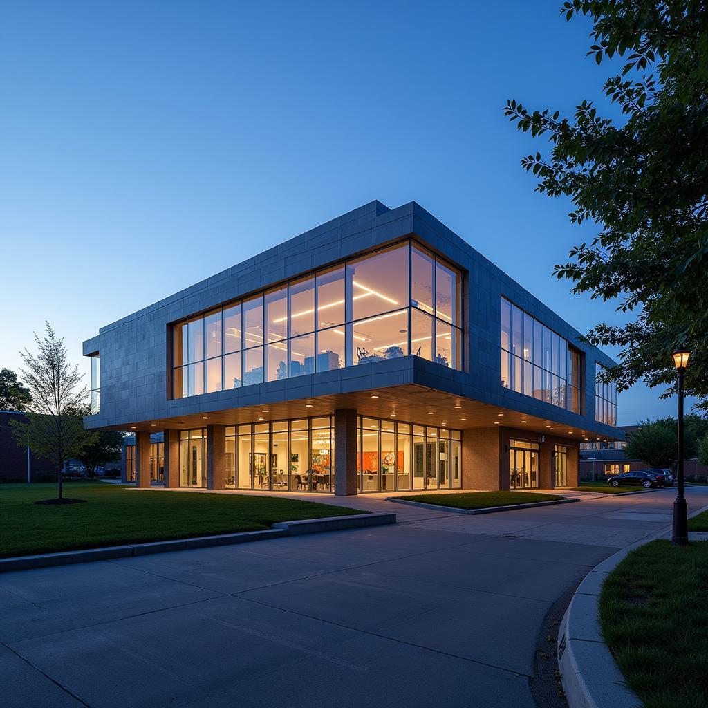 Modern architecture of the UMBC Technology Research Center