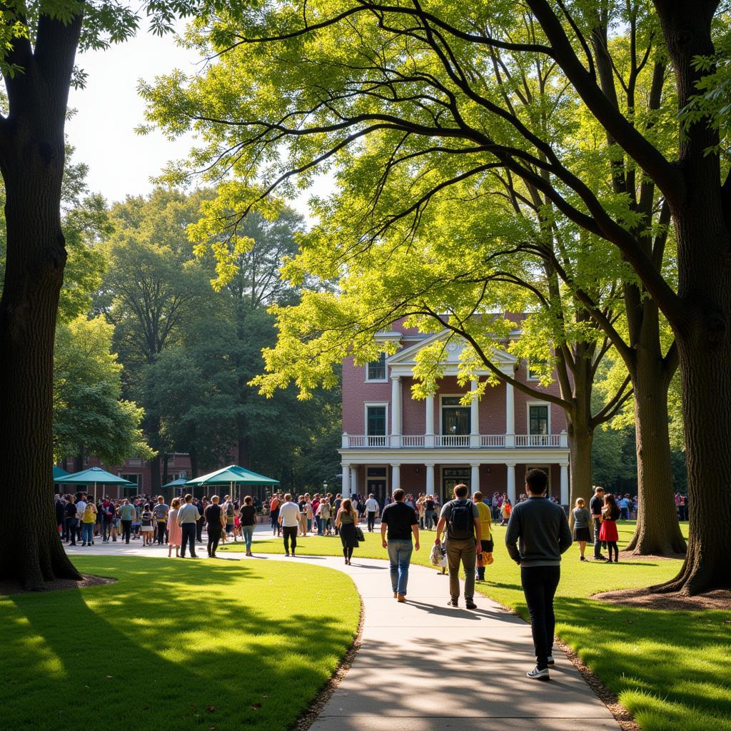 The vibrant campus life at the University of Michigan