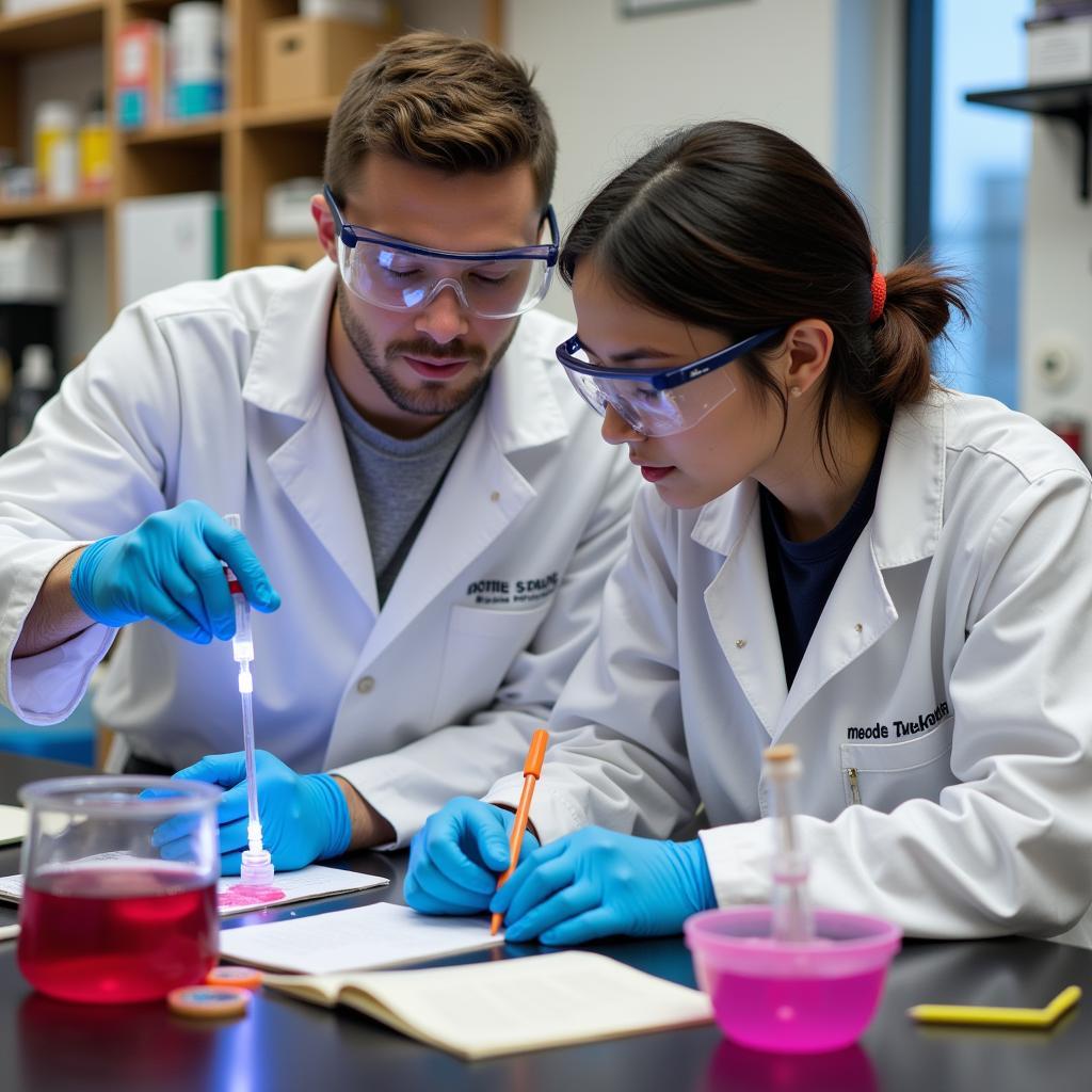 Students Working in a Research Lab