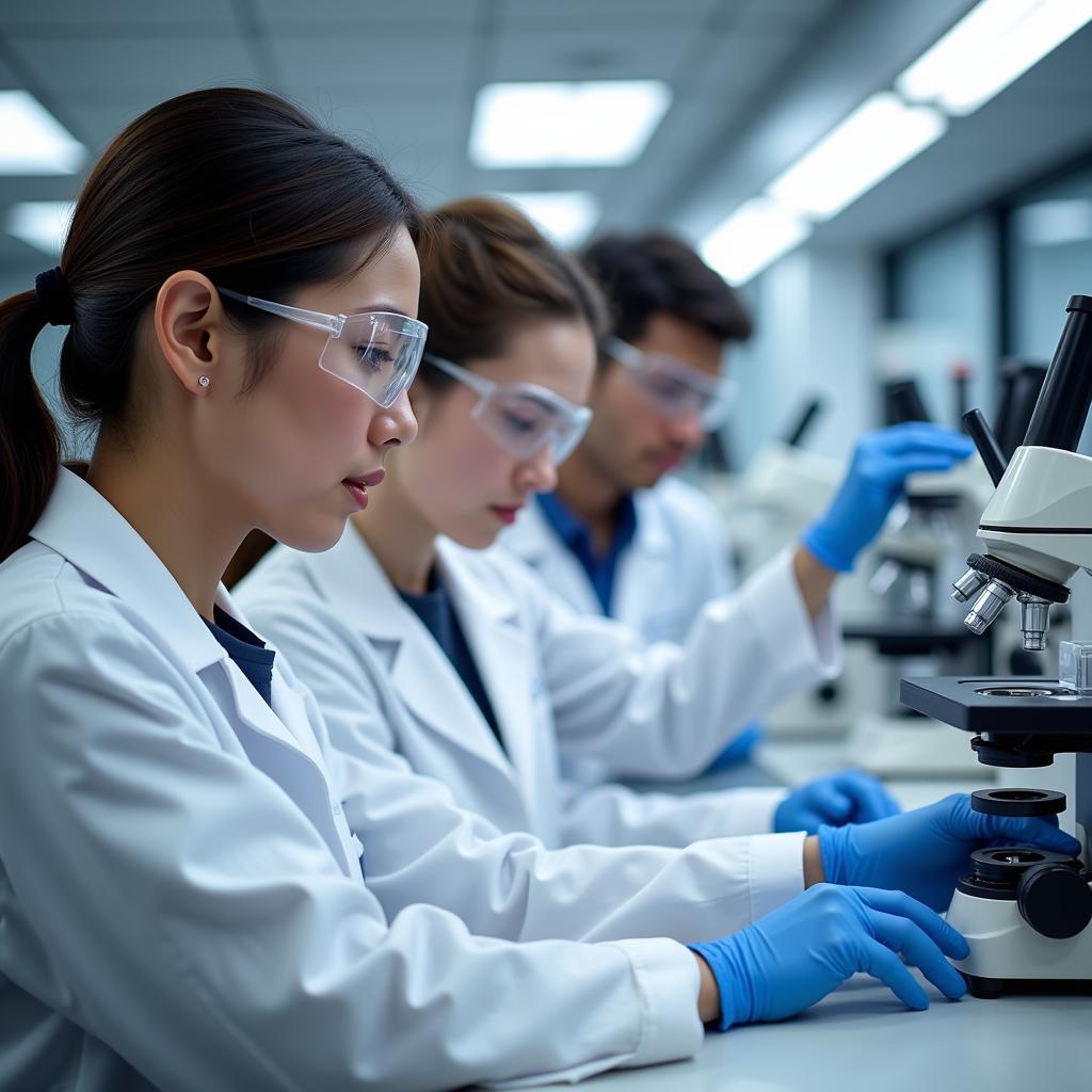 USAMRIID Scientists Conducting Research