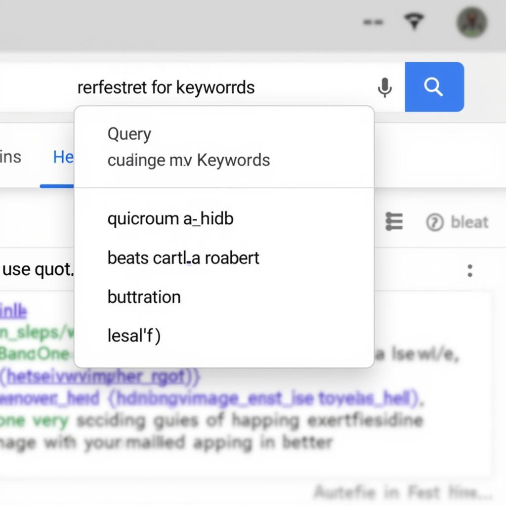 Effectively utilizing keywords and search operators