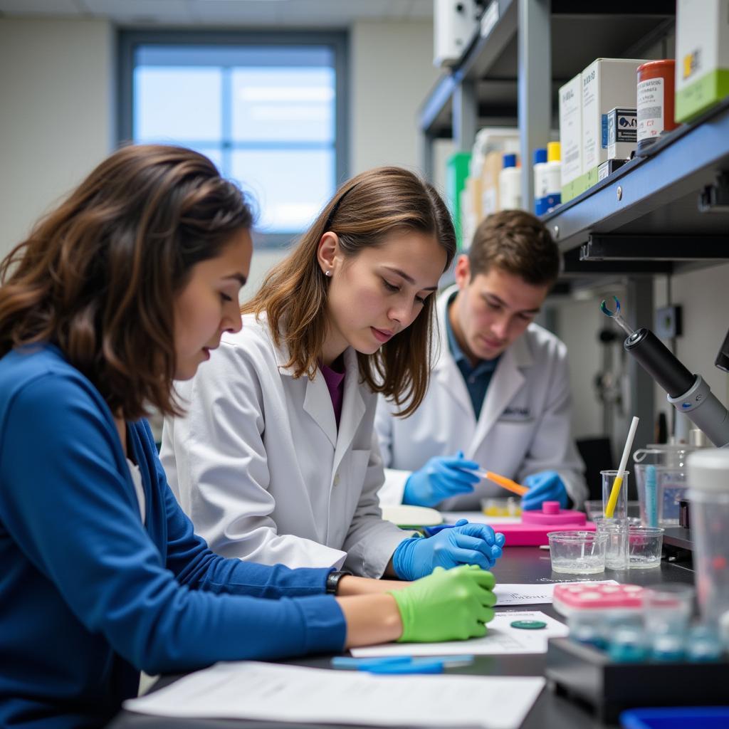 Students Conducting Research in UTSW Lab