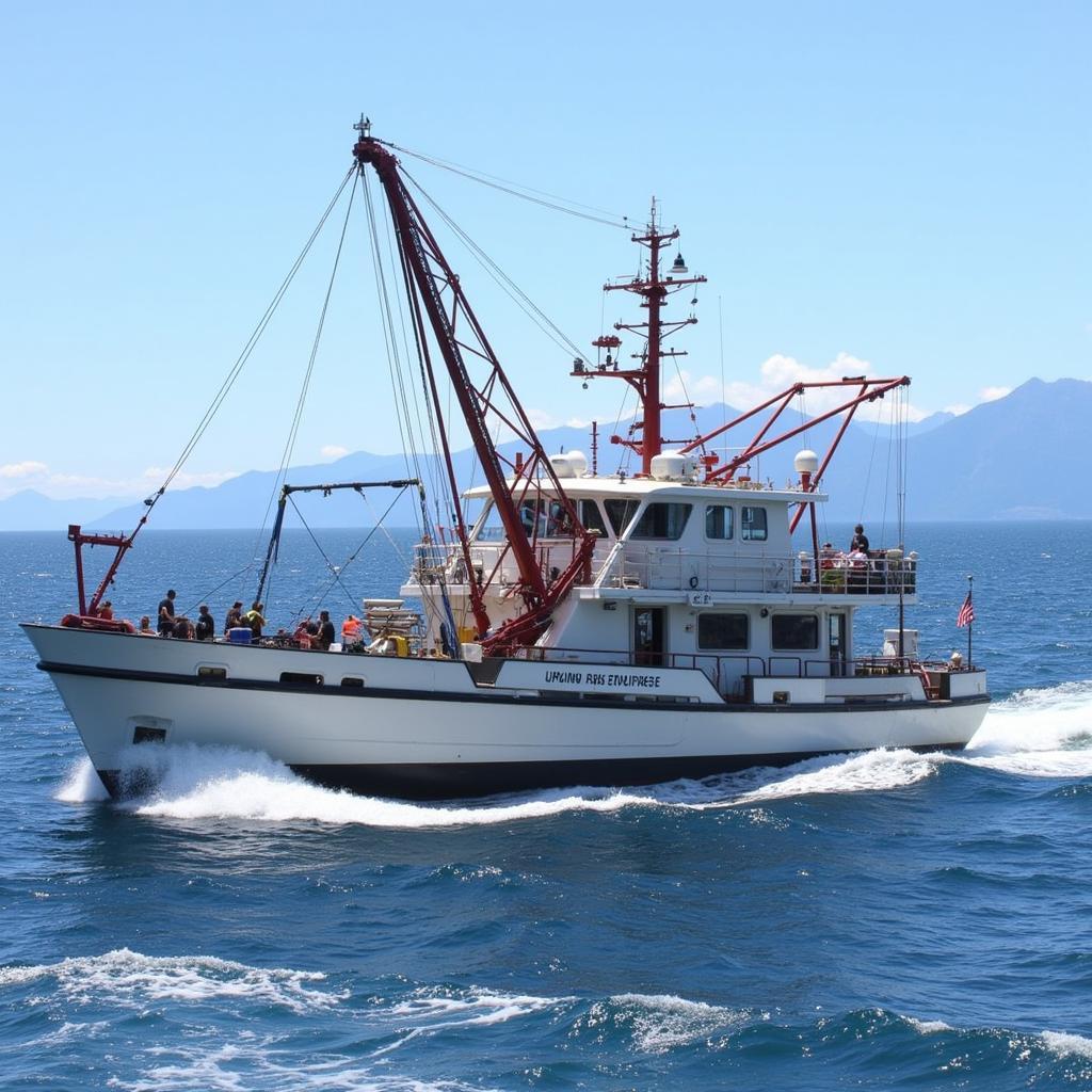 UW Research Fleet ship at sea