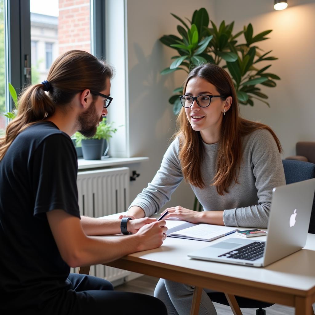 UX Researcher Conducting User Interview