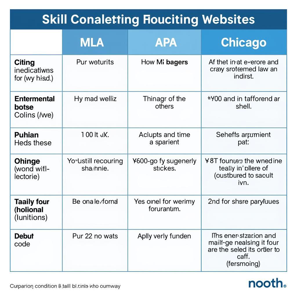 Comparing Website Citation Styles (MLA, APA, Chicago)