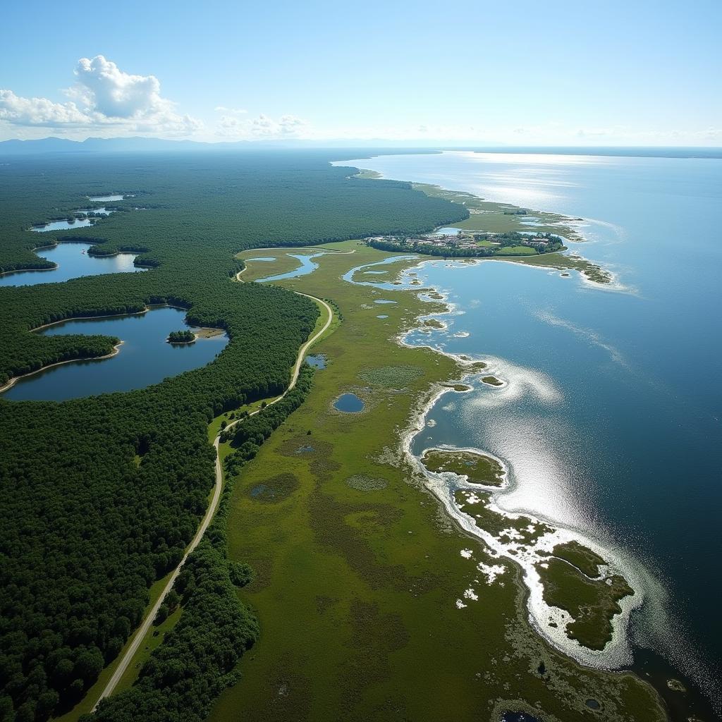 Aerial View of Weeks Bay Reserve