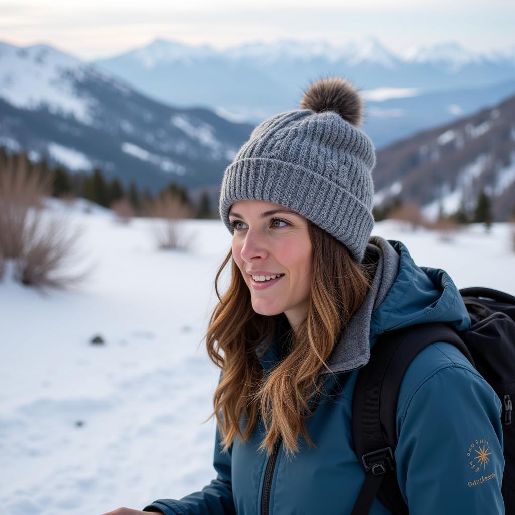 Outdoor Research Winter Hat in Action