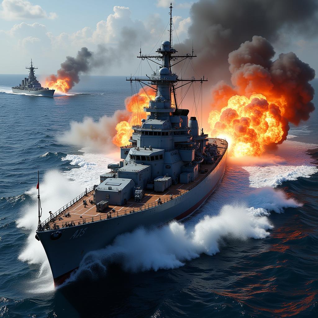 WOWS Elite Ship in Battle