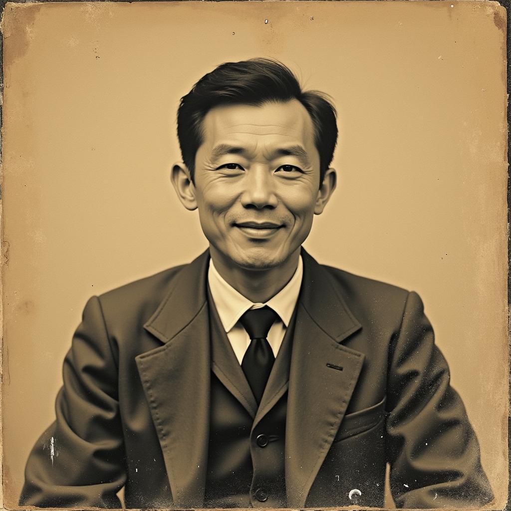 Mysterious portrait of Zhi Hong Lu