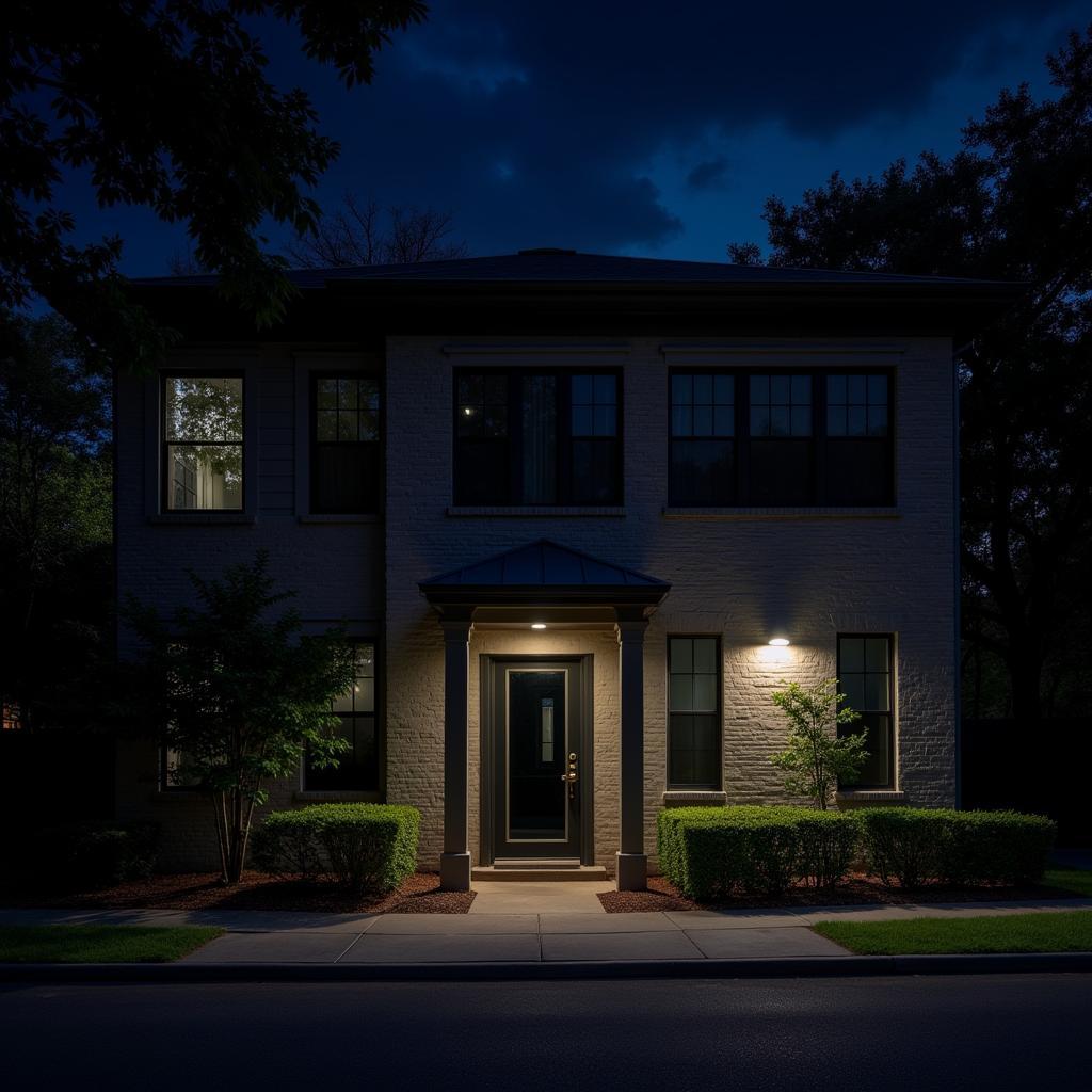 Exterior view of 12301 Research Blvd Austin at night