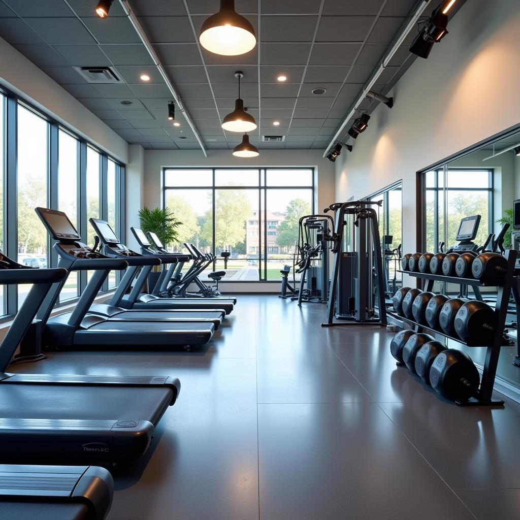 Modern Gym Equipment at a 24 Hour Fitness Center on Research Blvd, Austin TX