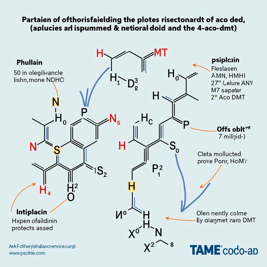 4-aco-dmt Chemical Structure Diagram