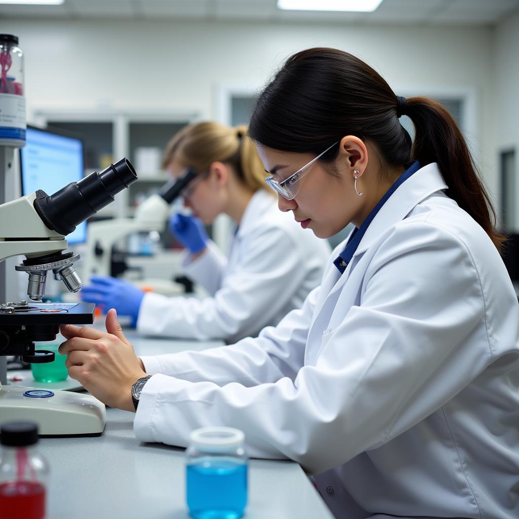 Aaron Diamond Research Center Scientists at Work