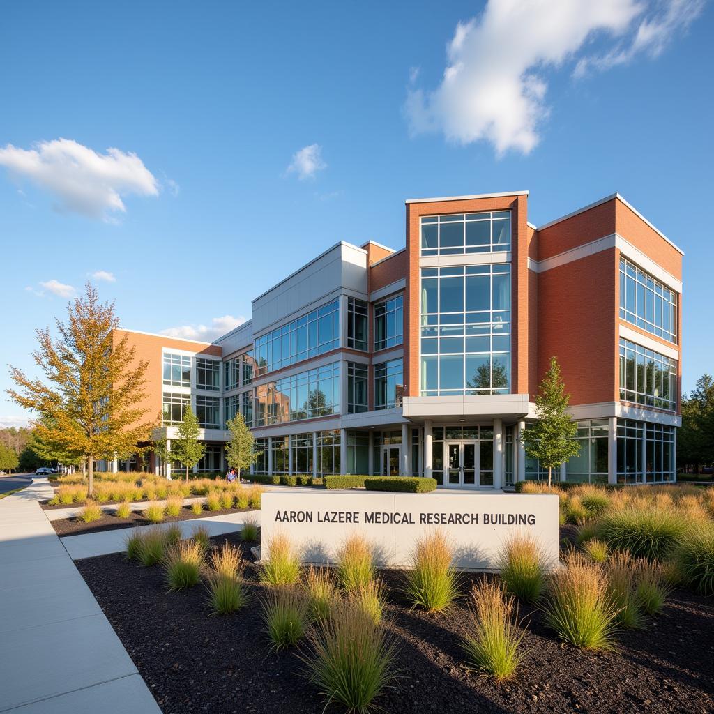 Exterior view of the Aaron Lazare Medical Research Building