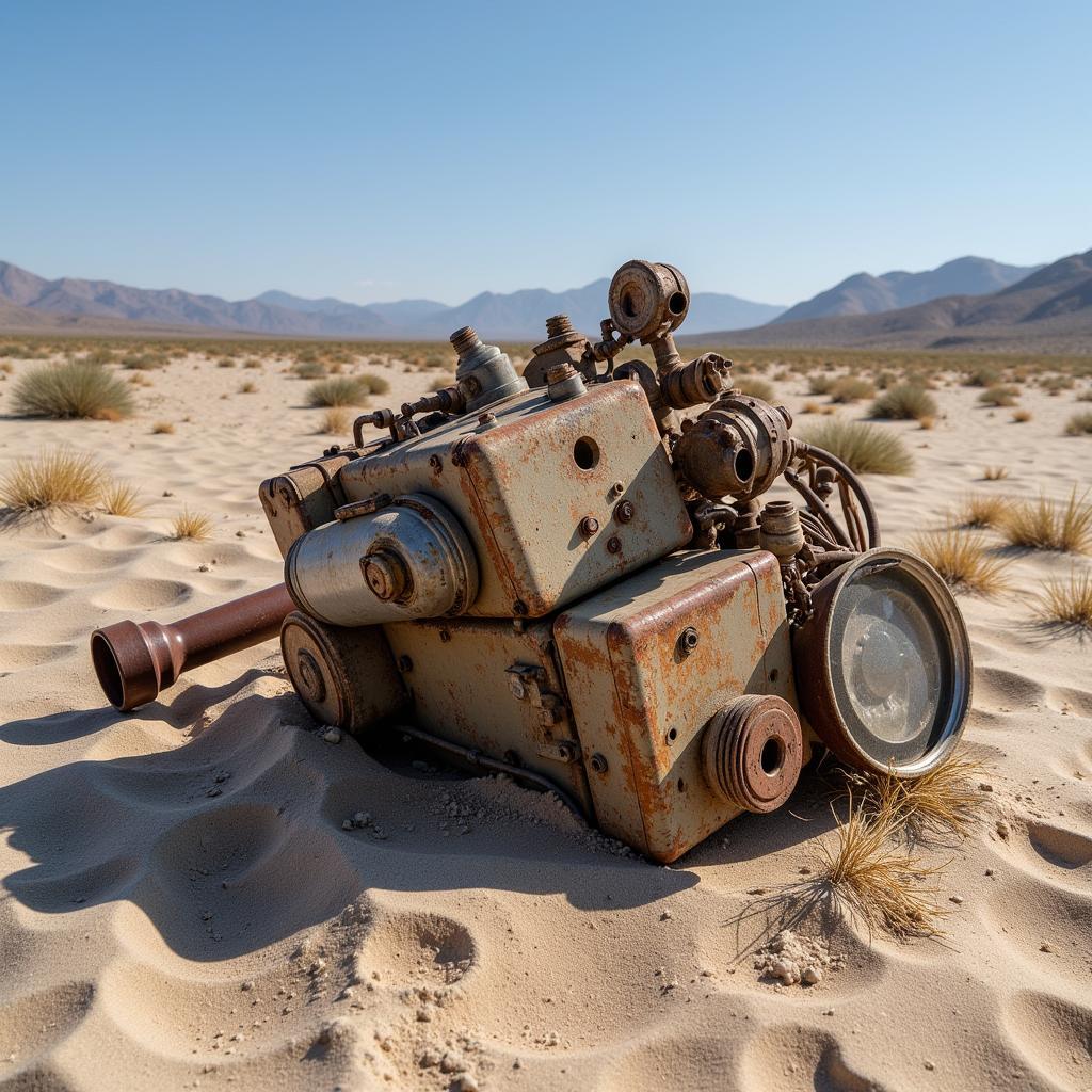 Abandoned Research Equipment in Anza-Borrego Desert