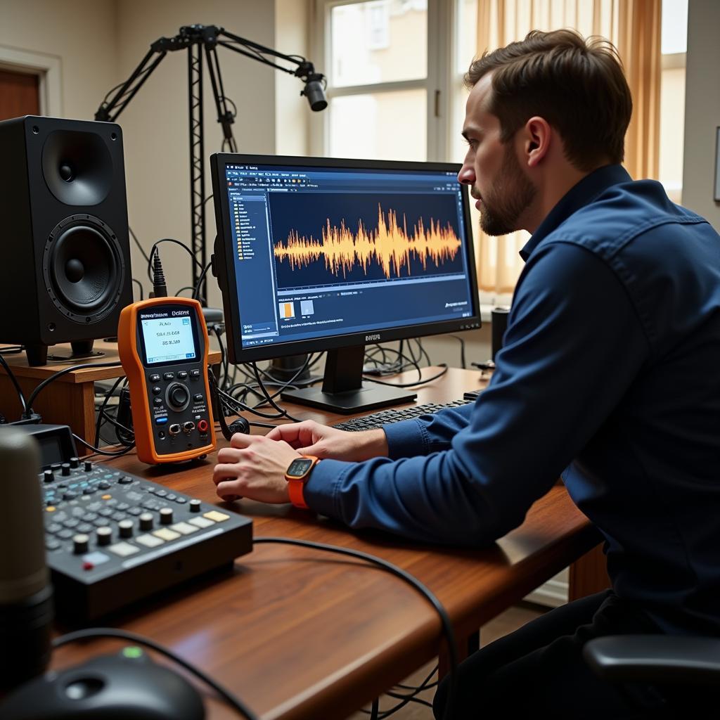 Acoustic Research Equipment in a Laboratory