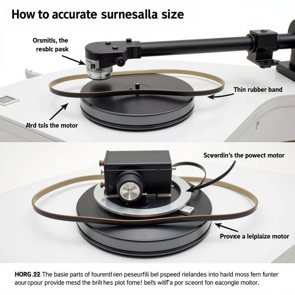 Acoustic Research Turntable Belt and Motor