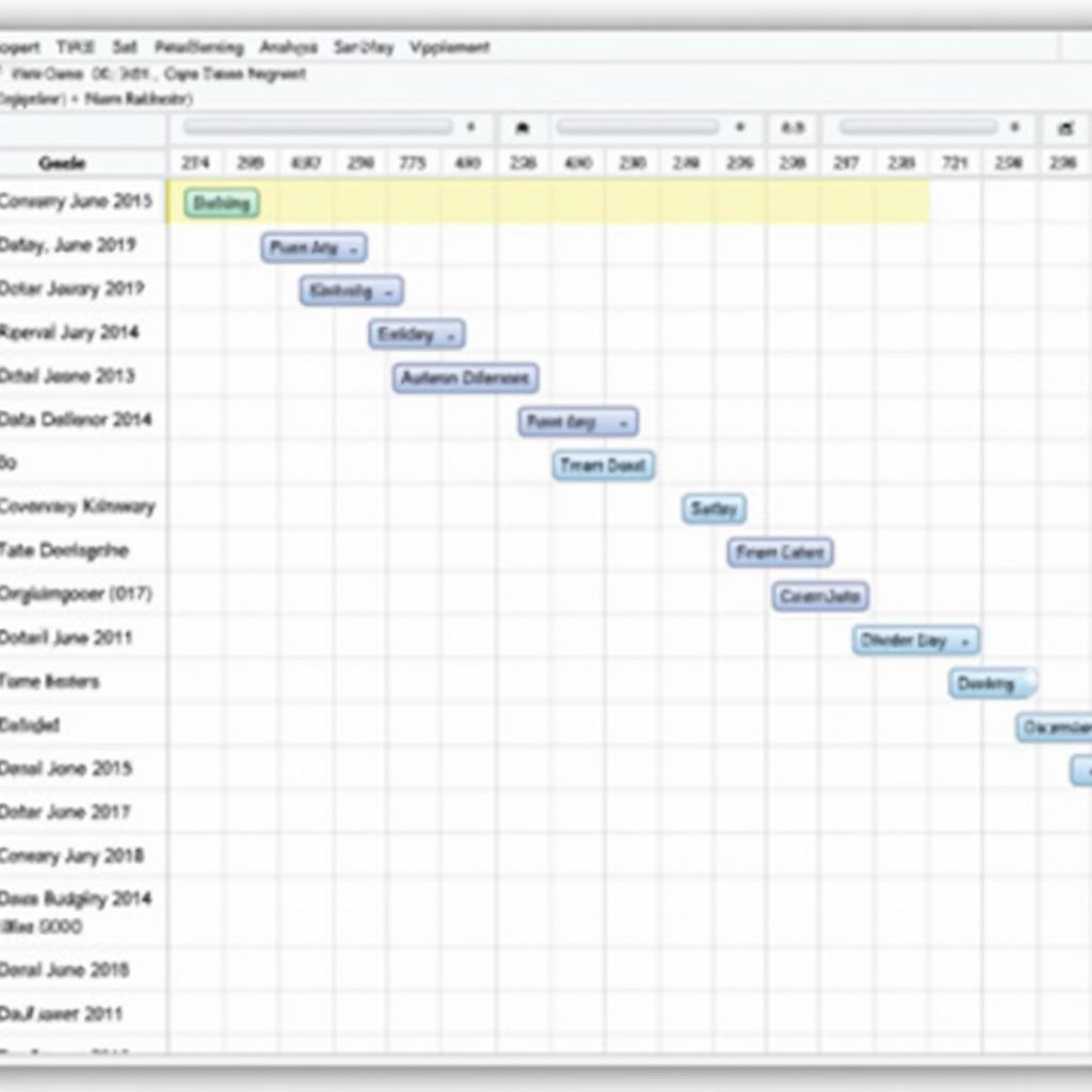 Example of an Action Research Timeline