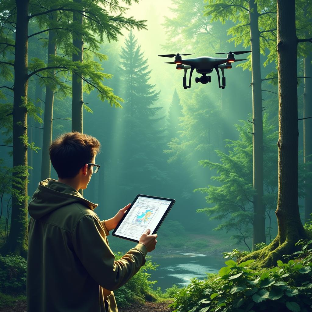 Using drones and satellite imagery for environmental monitoring