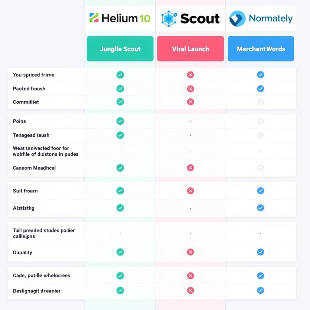 Amazon Research Tools Comparison Chart