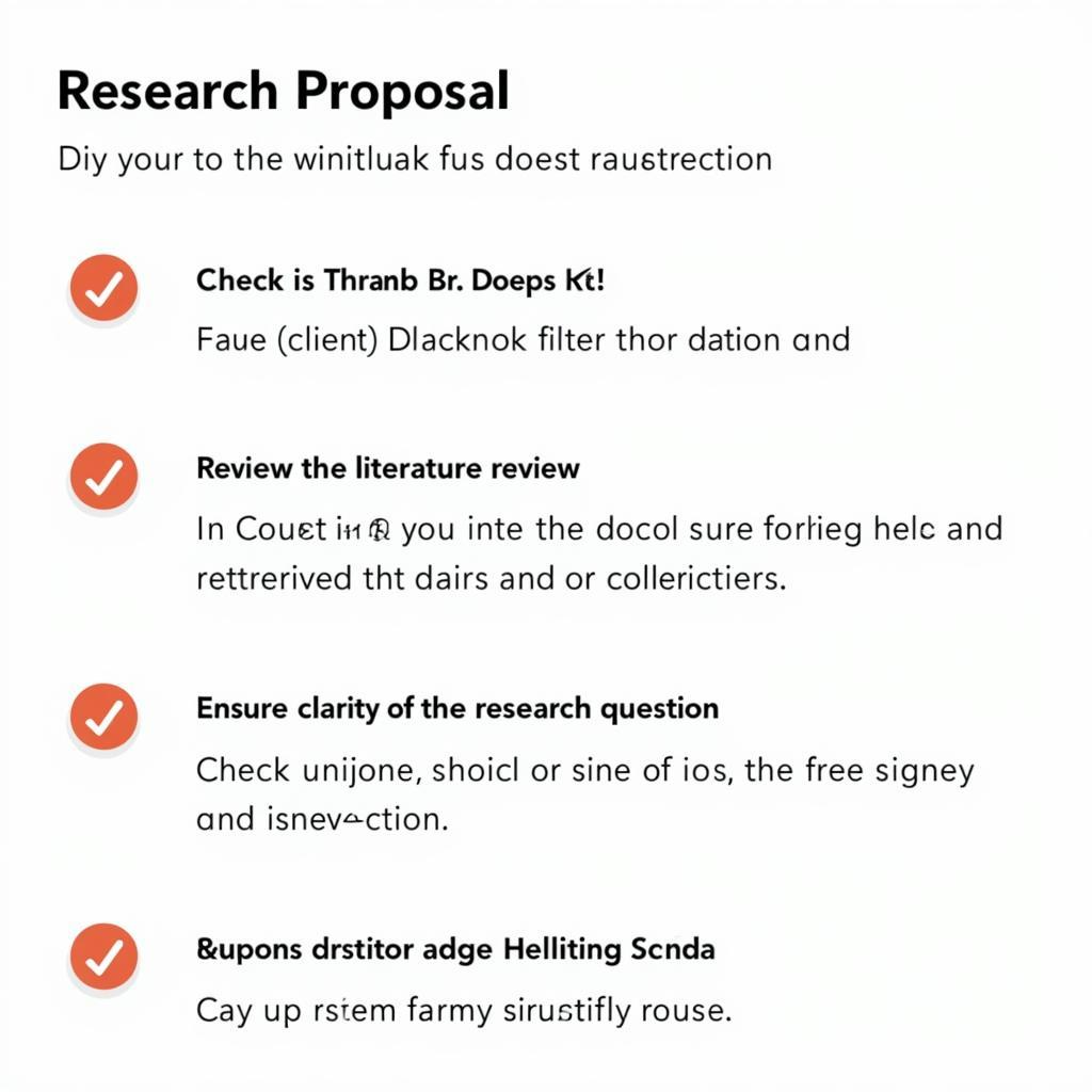 APA Research Proposal Final Checklist