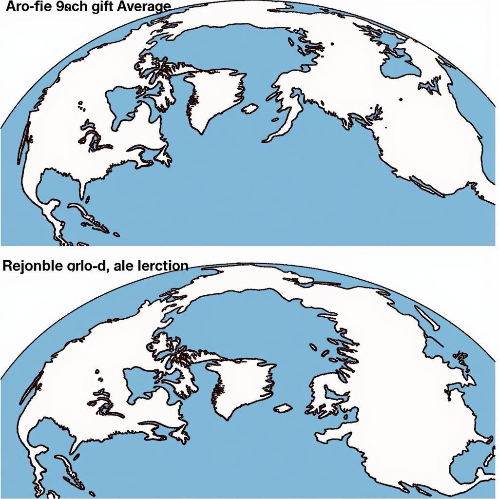 Satellite Image Showing Arctic Sea Ice Decline