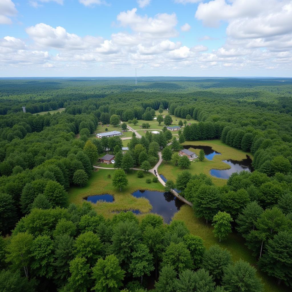 Arnot Forest Aerial View