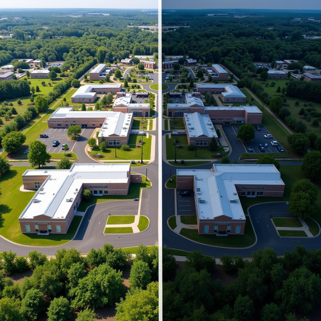 Aerial View of Auburn Research Park During the Day