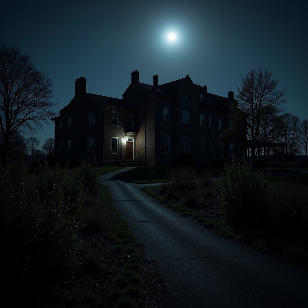 Night view of Belton Research Hospital