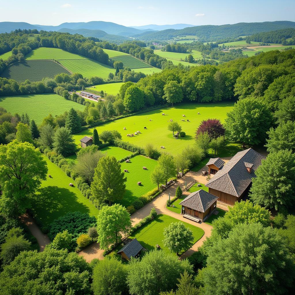 Thriving Biodynamic Farm Landscape