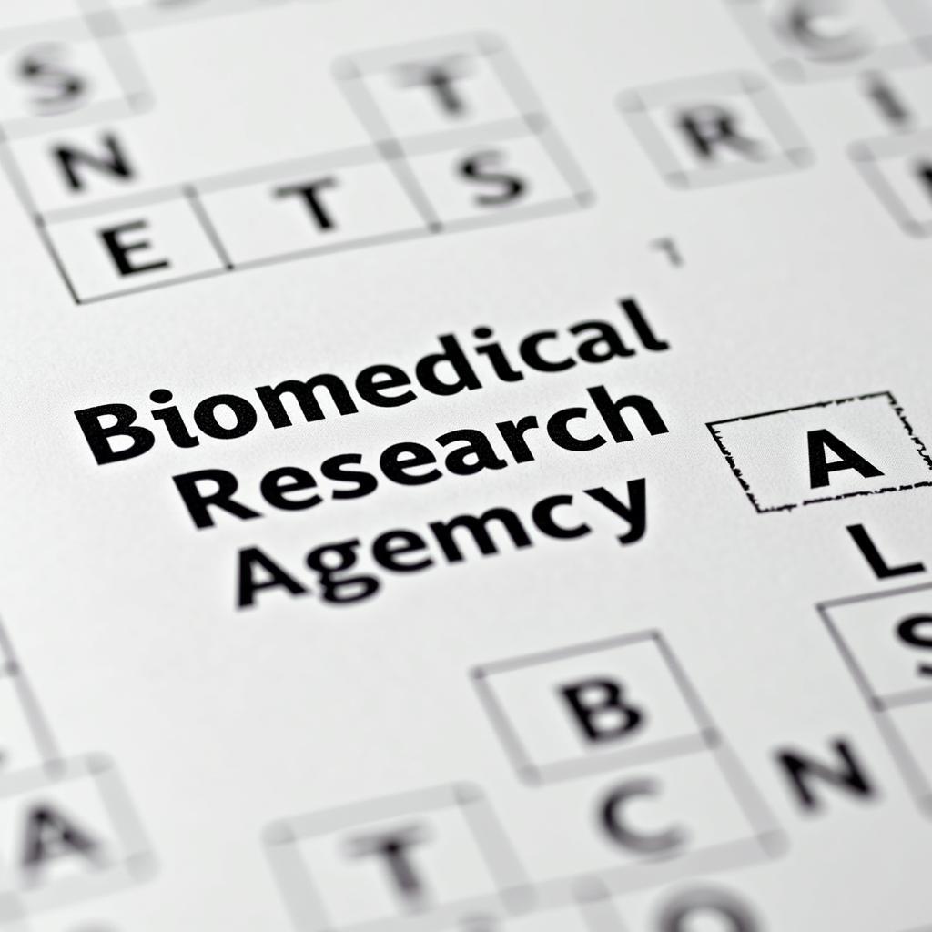 Biomedical Research Agency Crossword Puzzle