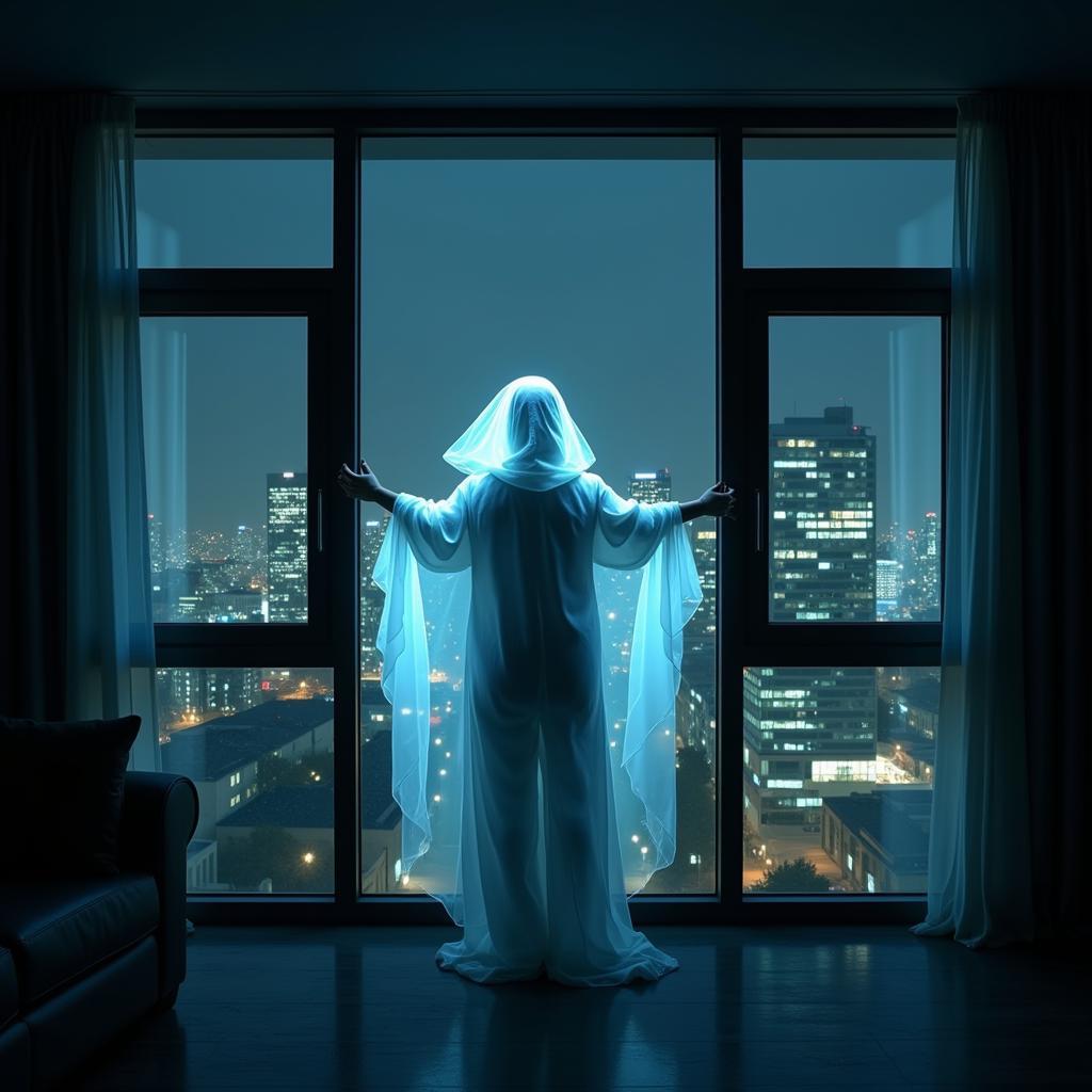 Ghostly Apparitions in a Biomedical Research Tower