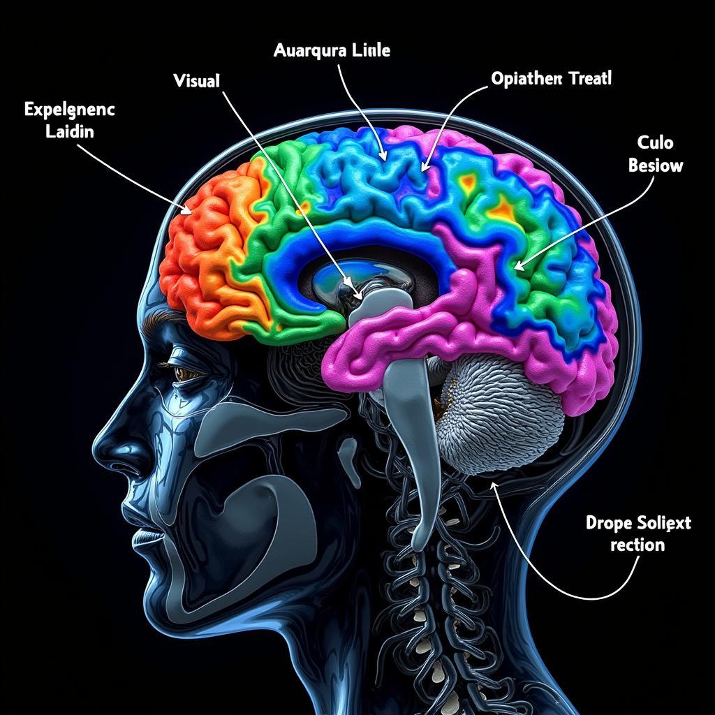 Brain scan showing activity during a paranormal experience