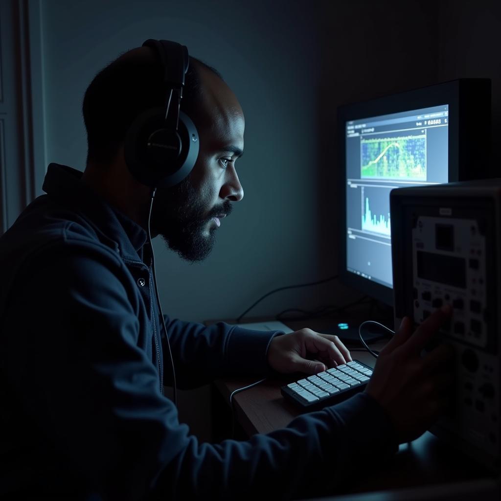 C. Henrique Serezani Conducting Fieldwork in Paranormal Investigation